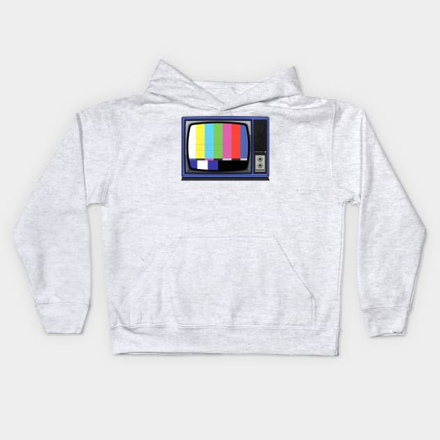 No signal tv Kids Hoodie by redwane